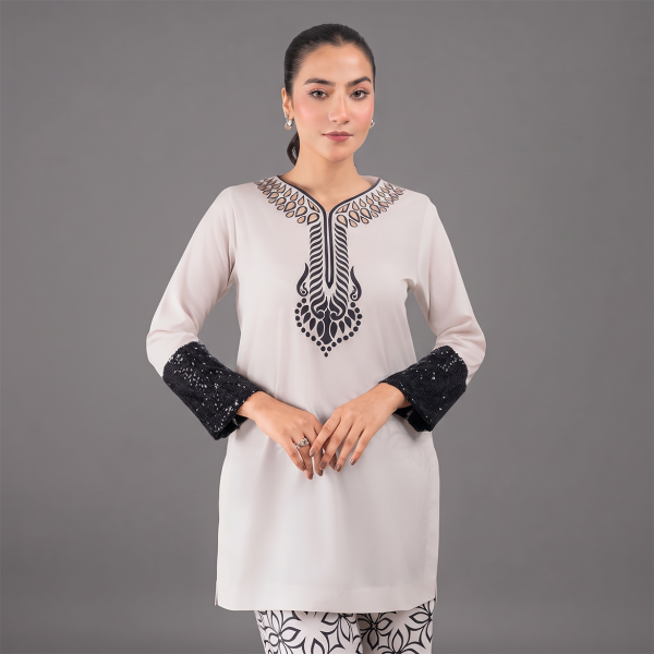Black & Ivory Luxe Co-Ord