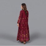 Maroon Crimson Kalidar Anarkali Maxi