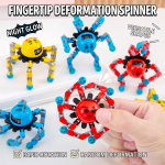 Luminous Fingertip Deformation Gyro Toy Children's Finger Rotation Decompression and Turn Music Kindergarten Children's Gift