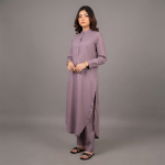 Dusty Mauve Minimalist Kurta Set