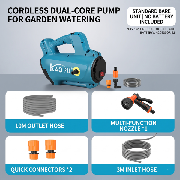 Portable Car Washing Machine Lithium electric dual-core water pump farm agricultural irrigation watering vegetables household outdoor high-pressure water pump