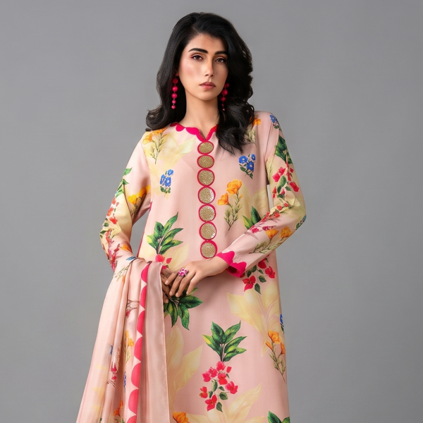 Blossom Charm Floral Printed Lawn Suit