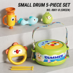 Baby Educational Early Education Rattle Hand Beat Drum 0-12 Months Music Enlightenment Set Infant Percussion Instrument