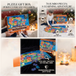 48-Piece National and World Map Puzzle for Intellectual Development, Hands-On Ability Puzzle Toy for 3-4-5-Year-Old Babies