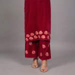 Ruby Blossom Embroidered Co-Ord Suit