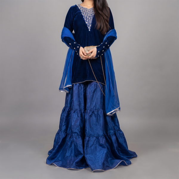 Royal Blue Velvet Suit