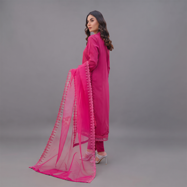 Fuchsia Radiance Embroidered Suit Set