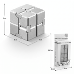 Unlimited Rubik's Cube Varied Decompression Artifact Adult Decompression Metal Alloy Cube Finger Toy