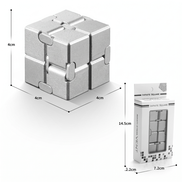 Unlimited Rubik's Cube Varied Decompression Artifact Adult Decompression Metal Alloy Cube Finger Toy