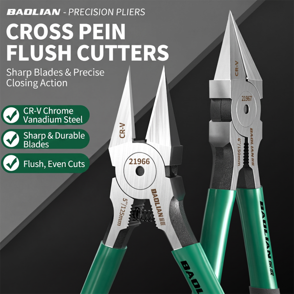 Special Tip Water Mouth Pliers, Eccentric Water Mouth Pliers, Electrician's Special Water Mouth Cutting Pliers, High Hardness, Ultra-Thin, Sharp Oblique Mouth Pliers