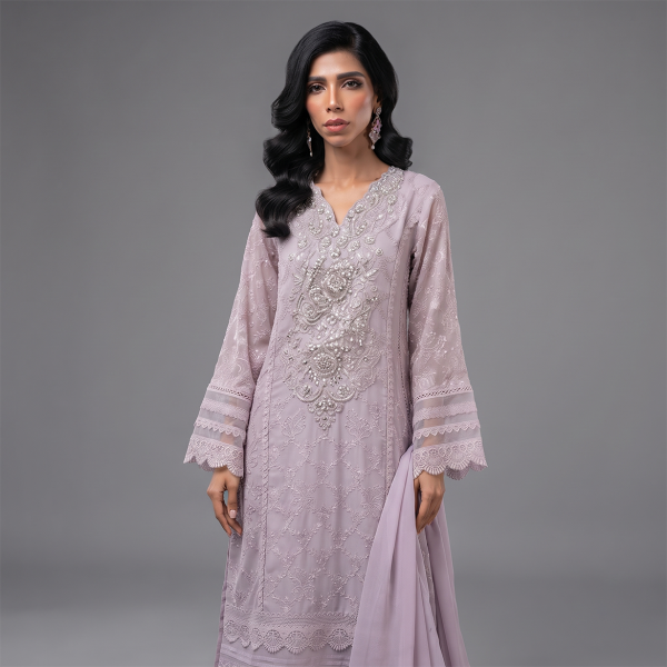 Deep Purple Embroidered Suit