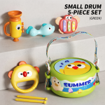Baby Educational Early Education Rattle Hand Beat Drum 0-12 Months Music Enlightenment Set Infant Percussion Instrument