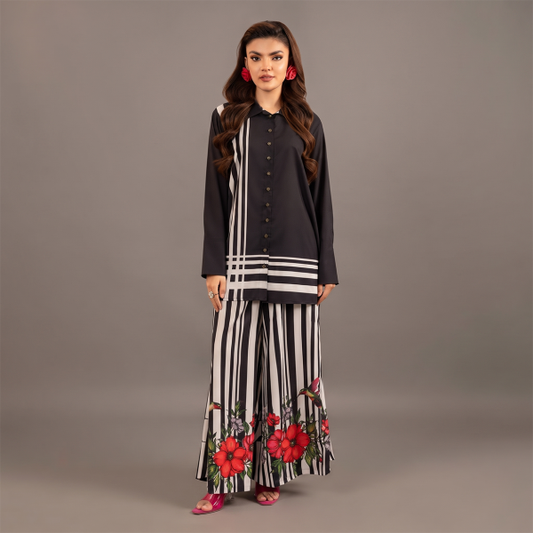 White Stripped Co-Ord set