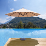 Beige Outdoor Patio Umbrella