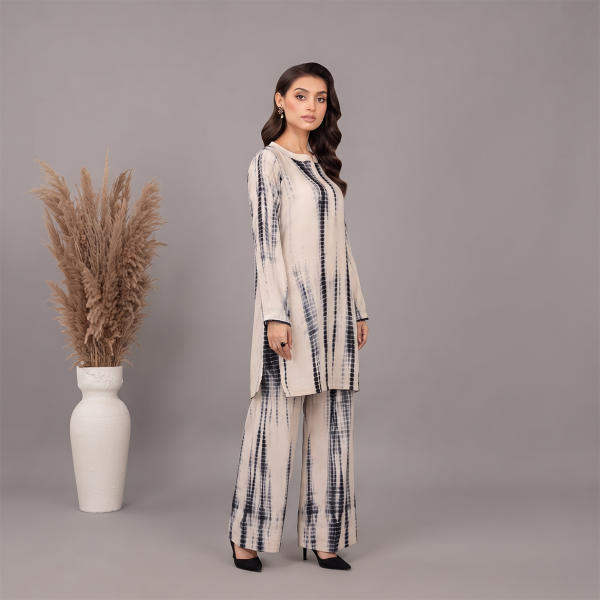 Ivory Noir Tie-Dye Co-Ord Set