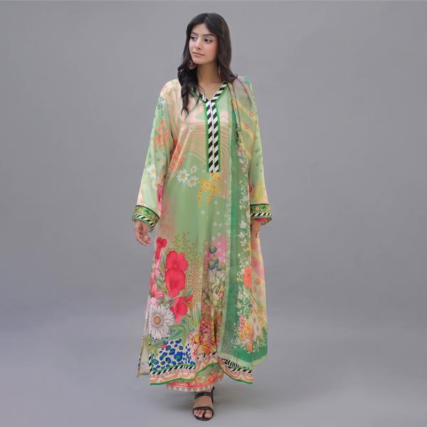 Pistachio Bloom Digital Print Lawn Suit