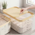 Cabinet Rice Bucket Household Large-Capacity Sealed Insect-Proof and Moisture-Proof Edible Grade Rice Tank