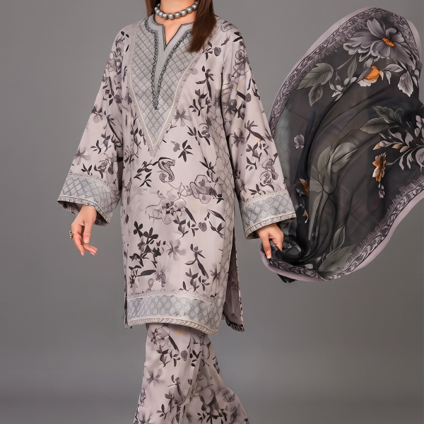 Moonstone Garden Printed 3-Piece Suit