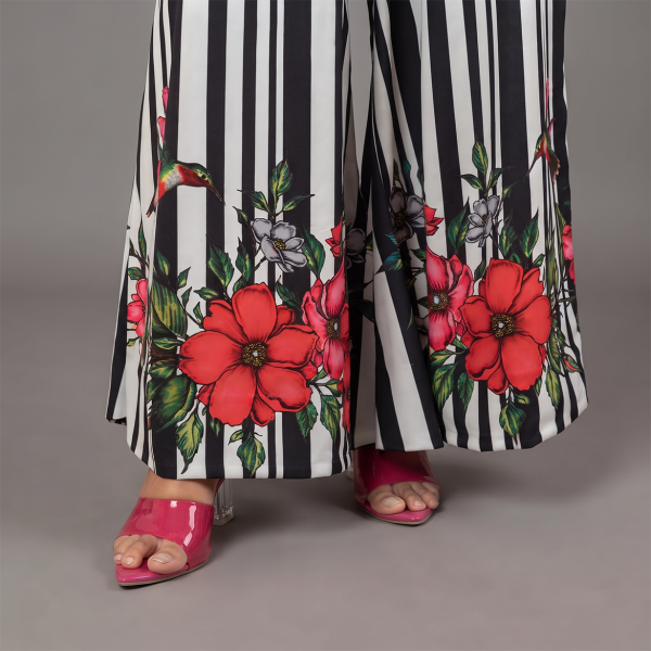 White Stripped Co-Ord set