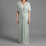 Manahil Embellished Mint Green Kaftan Maxi Dress
