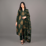 Emerald Royale Printed Kurta Set
