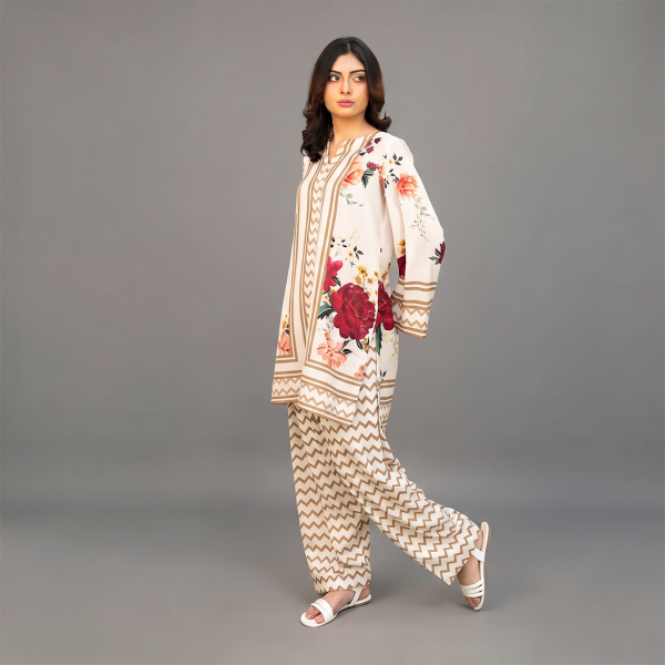 Ivory Blossom Printed Co-Ord Set