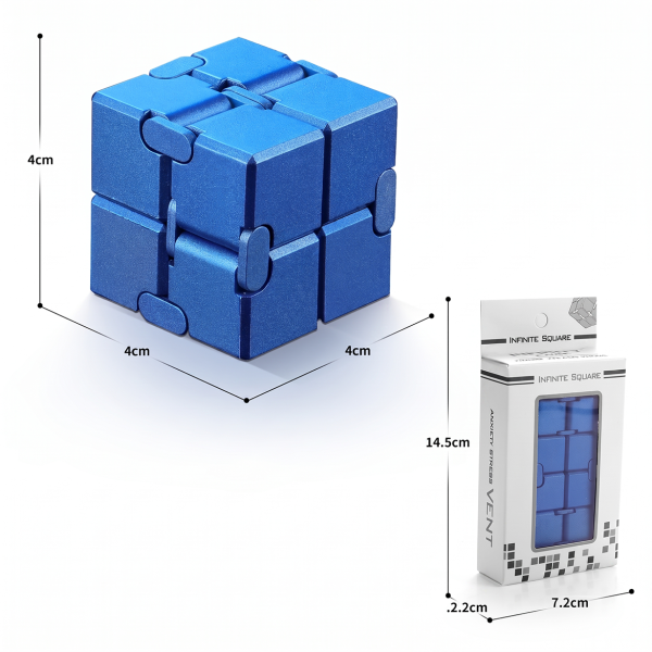 Unlimited Rubik's Cube Varied Decompression Artifact Adult Decompression Metal Alloy Cube Finger Toy