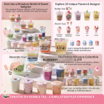 Xiaoling Toy Milk Tea Bobo DIY Series Milk Tea Cup Creative Cream Glue DIY Girls' Gift Educational Toy