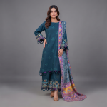 Twilight Teal Elegance 3-Piece Suit