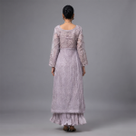 Lavender Embellished Front-Open