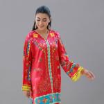 Festive Crimson Red Digital Print Co-Ord Set