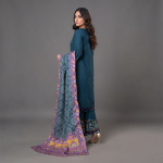 Twilight Teal Elegance 3-Piece Suit