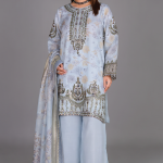 Celestial Frost Embroidered 3-Piece Suit