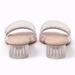 Transparent Block Heels for Womens