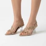 Golden Embellished Heels for Women