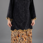 Black & Gold Floral Elegance Suit