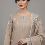 Beige Blossom Suit