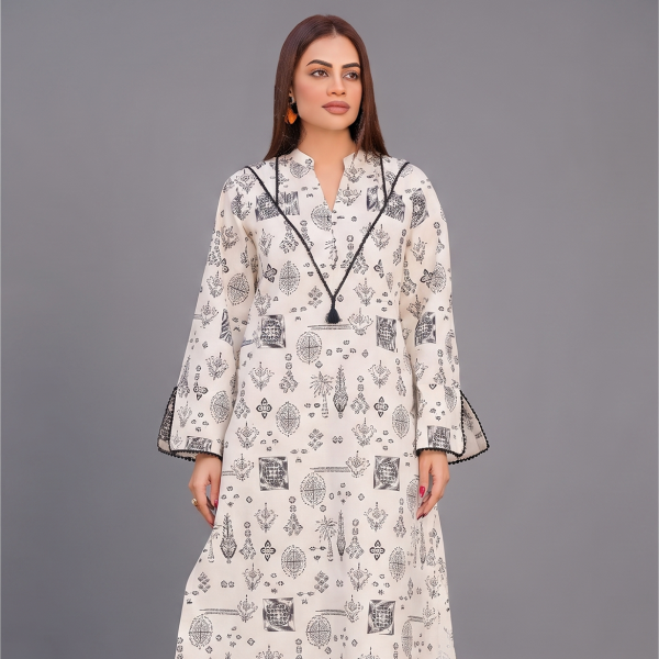Ivory Noir Printed Co-Ord Set