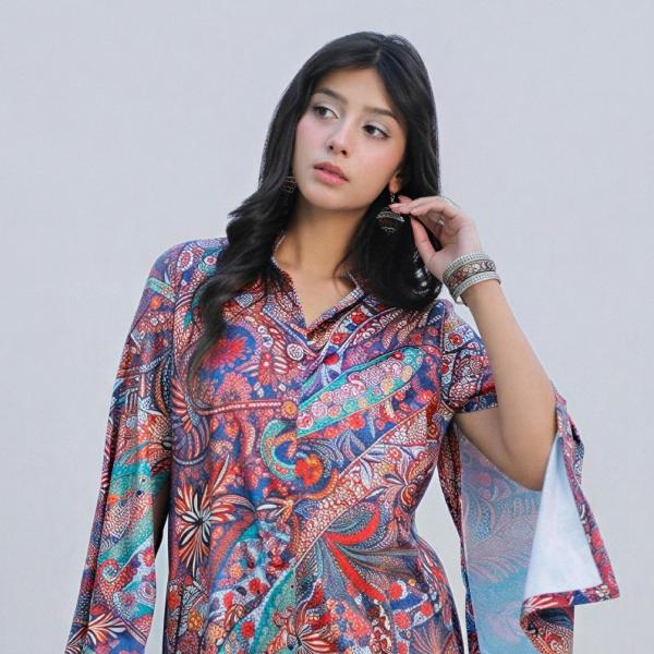 Jeweled Paisley Digital Print Co-Ord Set