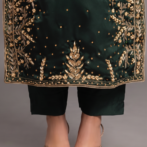 Emerald Royale Embroidered 3-Piece Suit