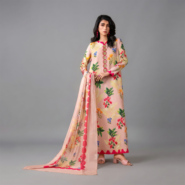 Blossom Charm Floral Printed Lawn Suit