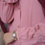 Rosewood Crinkle Crepe Modest Co-ord Set