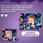 Children's Puzzles for Ages 3-6, 100-Piece 3D Dinosaur Puzzle, Customized Early Education Toys, Puzzle Gift Box for Babies Aged 6-12
