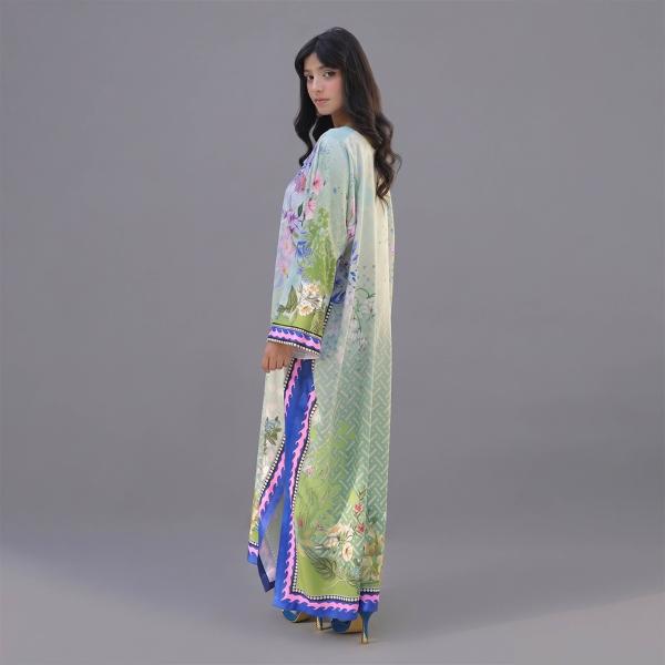 Elegant Pastel Floral Kaftan / Maxi Dress