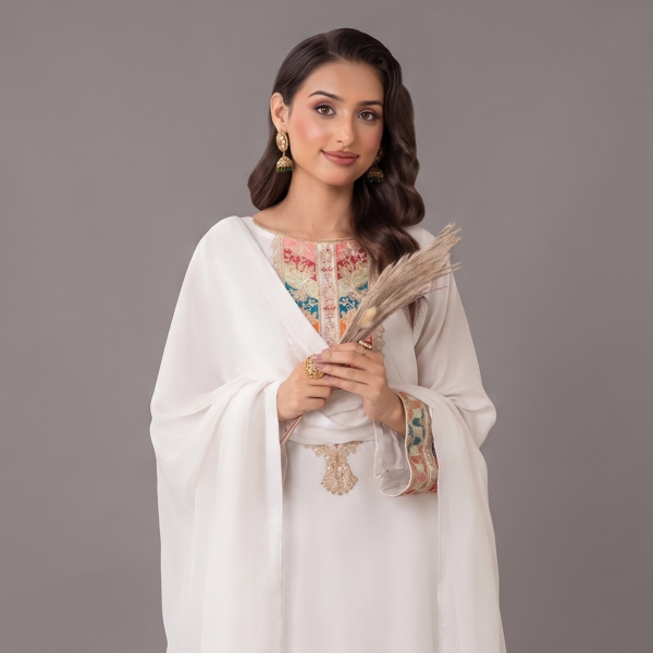 Ivory Blossom Embroidered 3-Piece Suit