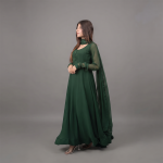 Emerald Serenity Flared Suit