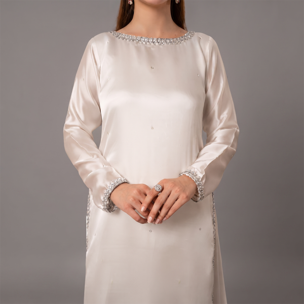 Pearl White Minimalist Elegance