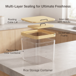 Cabinet Rice Bucket Household Large-Capacity Sealed Insect-Proof and Moisture-Proof Edible Grade Rice Tank