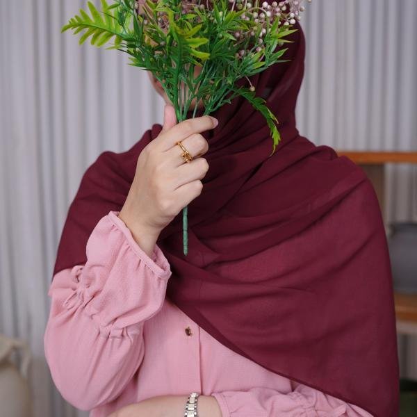 Rosewood Crinkle Crepe Modest Co-ord Set