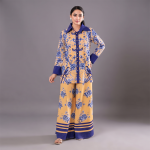 Golden Azure Garden Co-Ord Set
